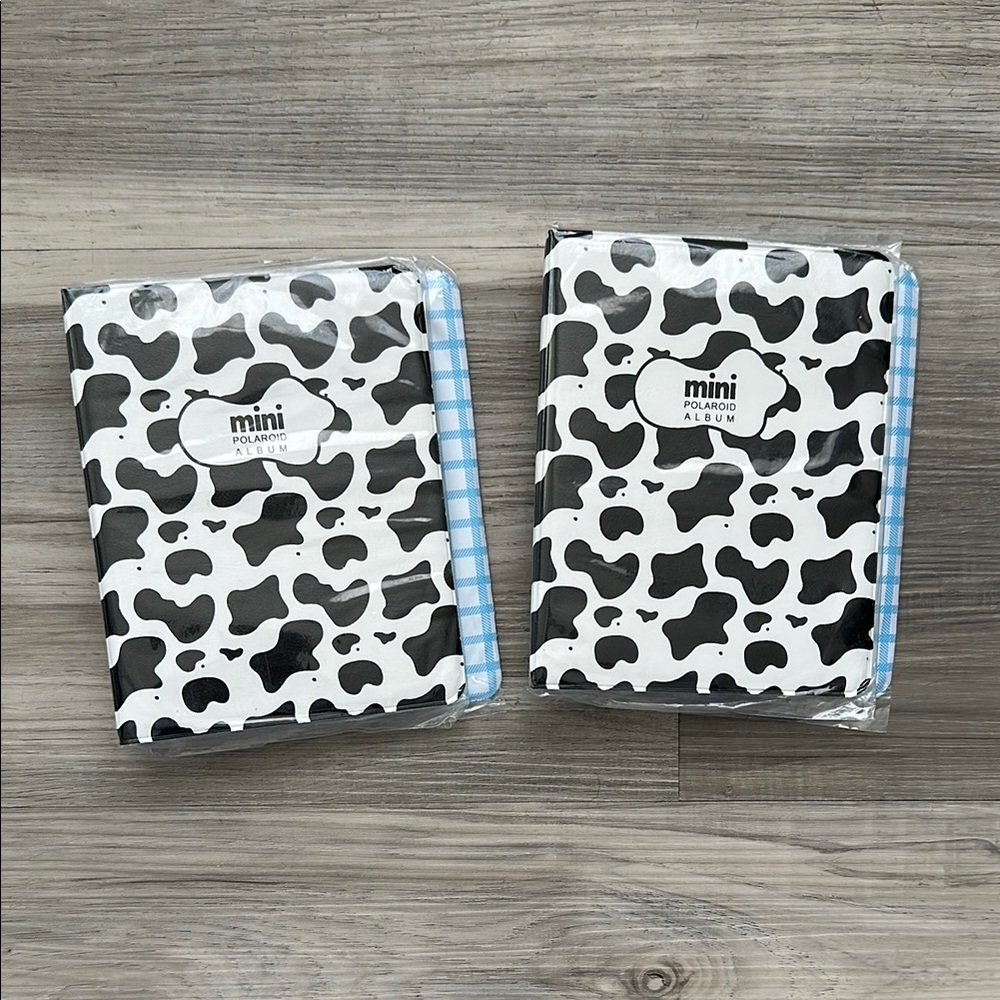 Cow Print Mini INSTAX MINI Photo Albums (set of 2)